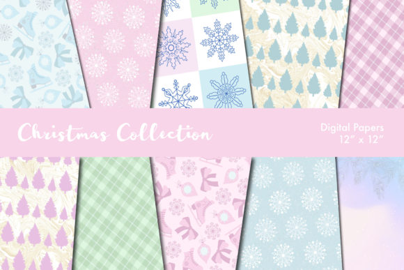Download Pastel Christmas Scrapbook Paper - Christmas scrapbook paper Collection