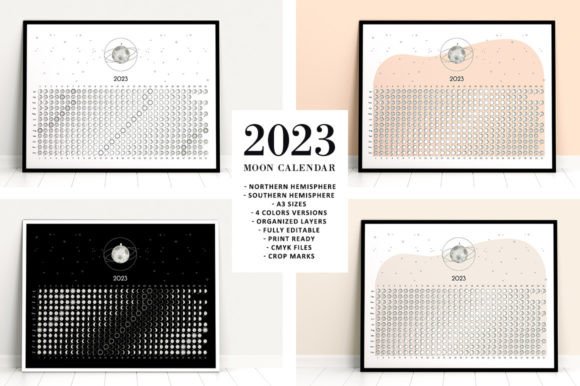 Download Moon Calendar 2023 Classic - Moon calendar Collection