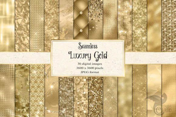 Download Luxury Gold Digital Paper - Gold Collection