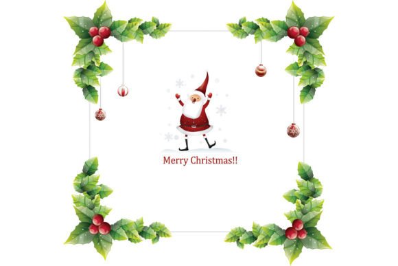 Download Christmas Border Leaf Frame Decoration - Premium Bundle
