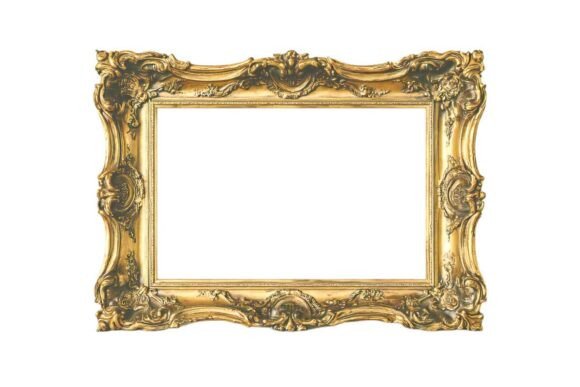 Download Empty Golden Frame PNG - Gold Collection