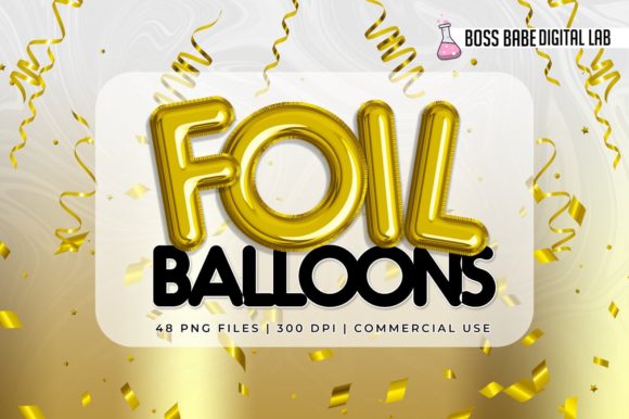 Download Gold Foil Balloon Clipart - Gold Collection
