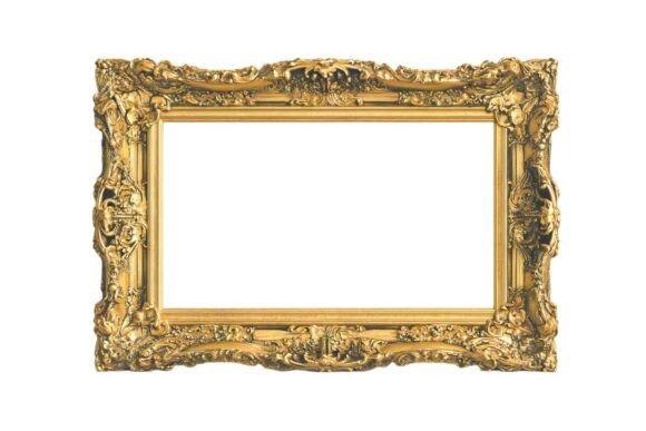 Download Empty Golden Frame PNG - Gold Collection