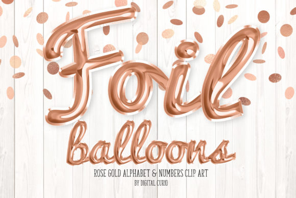 Download Rose Gold Foil Balloon Alphabet - Gold Collection