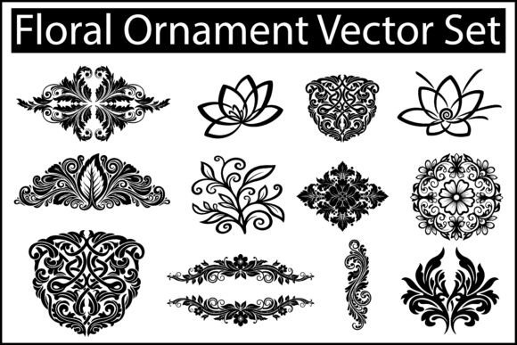 Download Floral Ornament Vector Set - Floral ornament Collection
