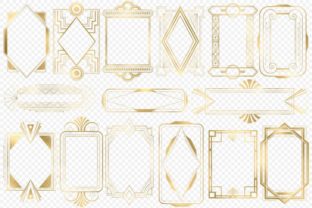 Download Gold Art Deco Frames - Gold Collection