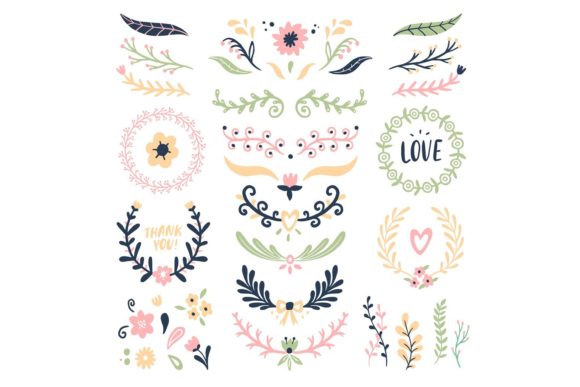 Download Floral Ornament Wreath - Floral ornament Collection