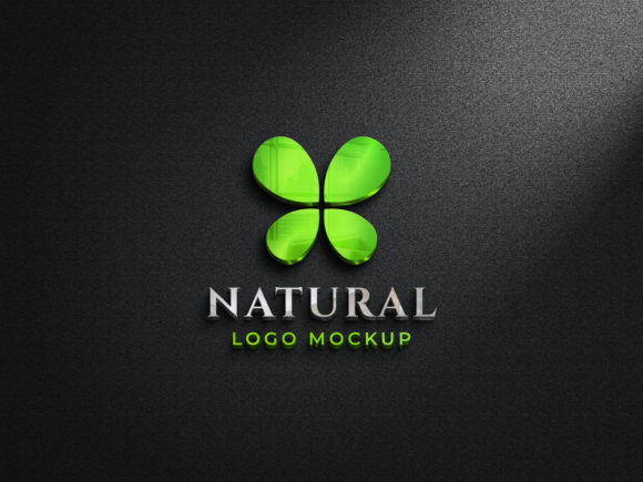 Download 3D Reflective Glass Logo Mockup - Reflective Collection