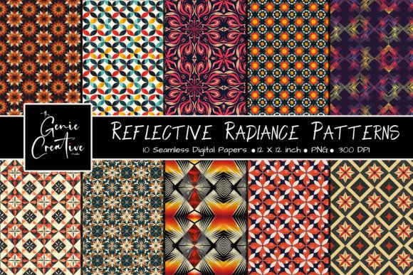 Download Reflective Radiance Seamless Pattern Set - Reflective Collection