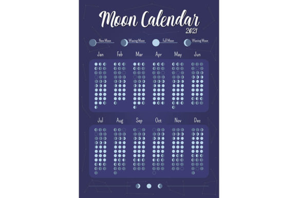 Download Moon Calendar Creative Planner Page - Moon calendar Collection